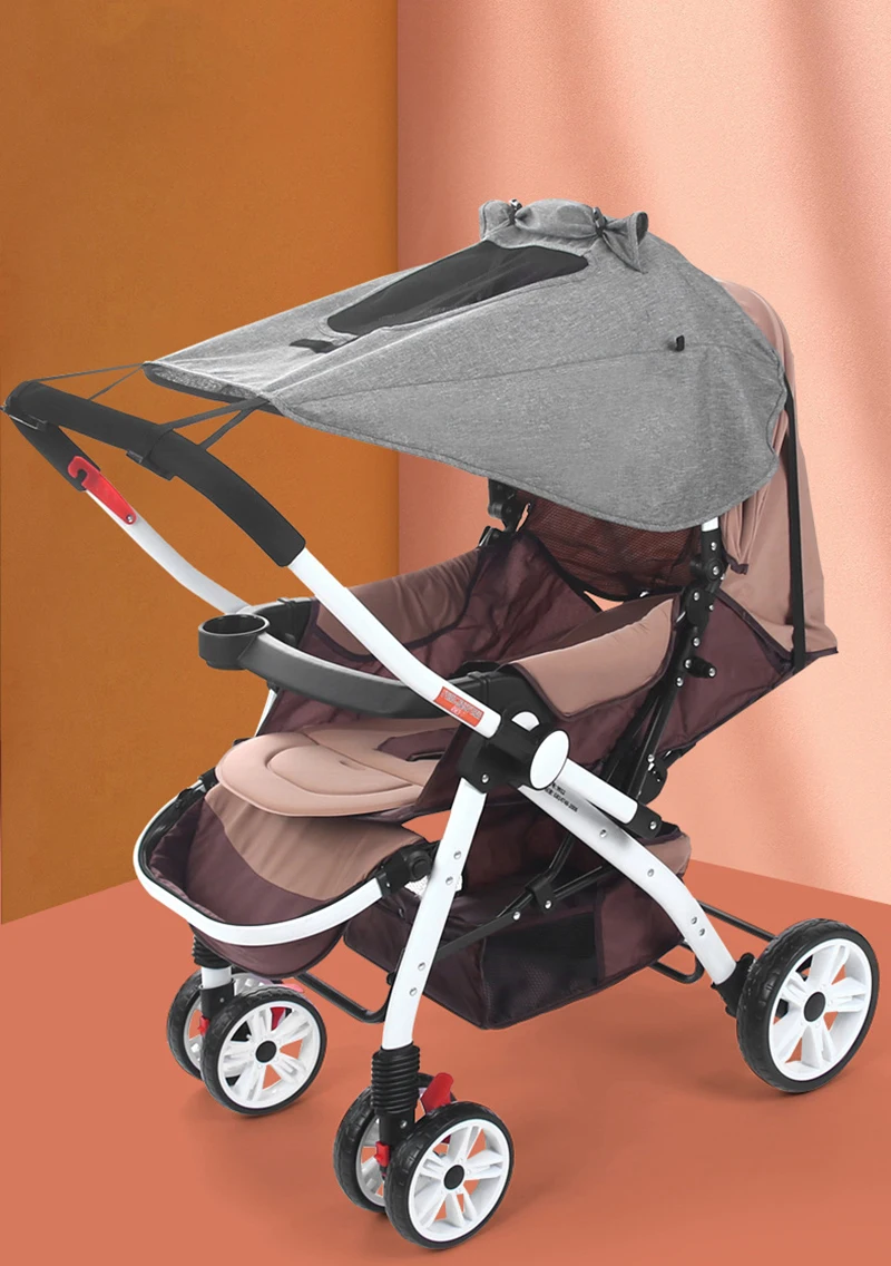 Baby Stroller Sun Shade Sun Visor Carriage Canopy Cover for Prams Stroller Accessories Car Seat Buggy Pushchair Cap Cart Awnings baby trend jogging stroller accessories