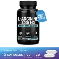 L Arginine 3000mg Capsules Maximum Dose - L-Arginine Nitric Oxide Supplement for Vascularity, Endurance, Energy and Heart Health