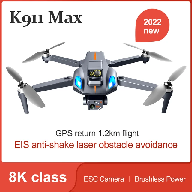 2022 New K911 MAX GPS Drone 4K Professional Obstacle Avoidance 8K Dual HD Camera Brushless Motor Quadcopter RC Distance 1200M 4