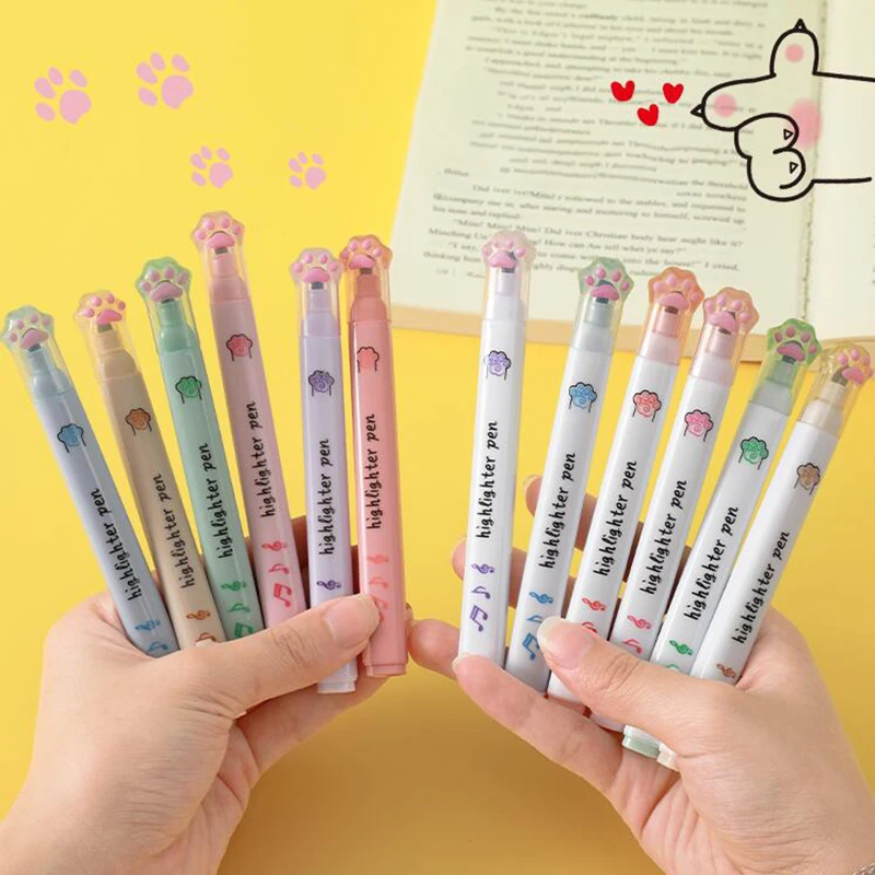 4 Colors Glitter Kawaii Glitter Highlighters Markers for Sparkling  Note-Taking Planner Bible Journaling Japanese Stationery - AliExpress