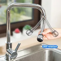 Water Tap Extension Water Faucet Extender Anti-Splash Heads Kitchen Faucets Extender Spare Parts Faucets Extended Aerator Filter 4