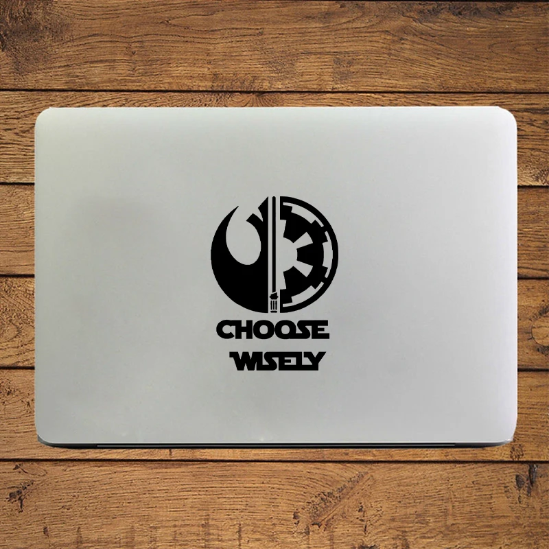 Vinyl stickers Choose Wisely Star Wars Vinyl Sticker Phone Laptop Decals Dark Side Jedi Sith Empire Vinyl Decal Mug Car Window Bumper Decor