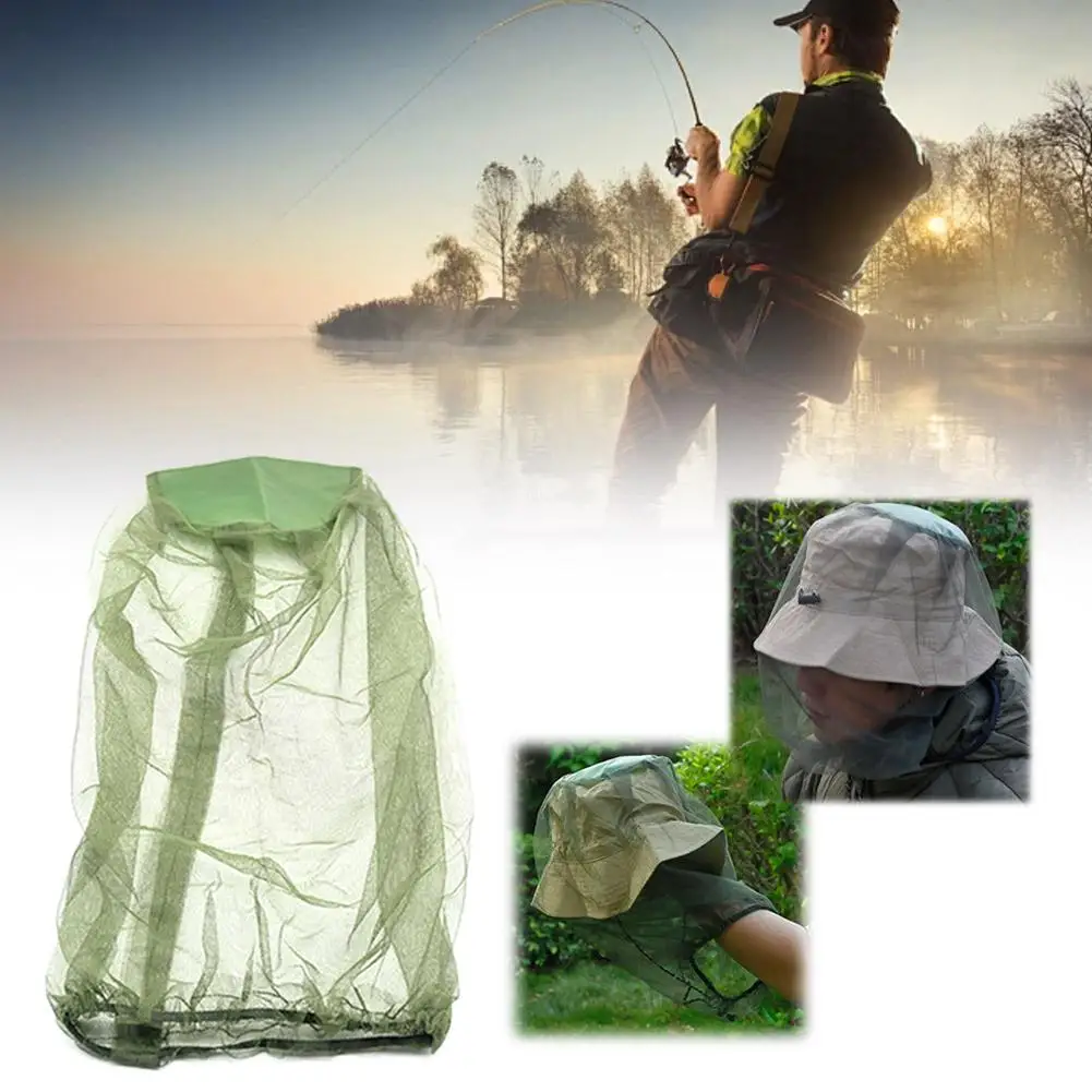 Description Picture 4 of itemAnti Mosquito Fishing Cap For Outdoor Traveling Fishing Camping Breathable Adjustable Mesh Fishing Hat Net For Men Women