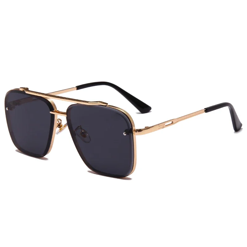 polarized sunglasses steampunk sunglasses clip on sunglasses semi rimless sunglasses sports sunglasses Fashion Classic Square Sunglasses Men Vintage Brand Design Metal Sun Glasses Women Shades UV400 Oculos De Sol