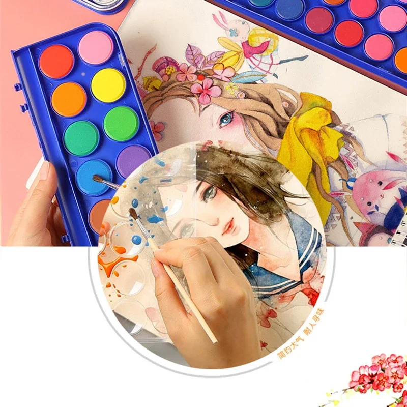 野にて　水彩画　(270×240㎜) 水彩画 野の花 サツ子 Eng Sub]【HOW TO WATERCOLOR 62