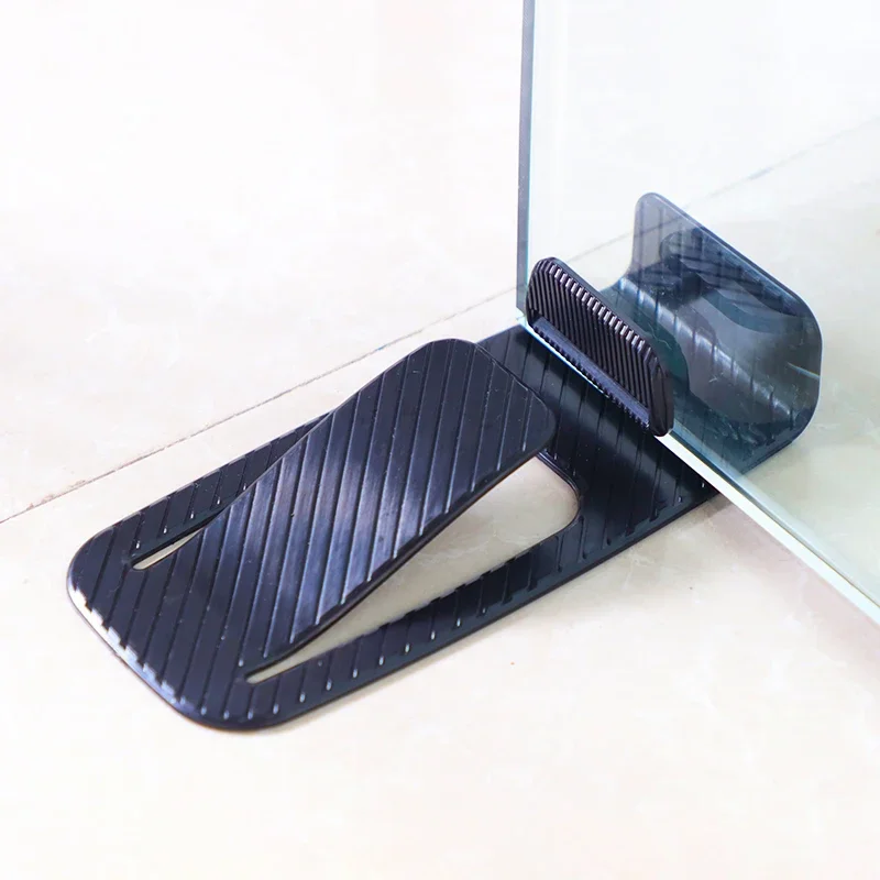 Door stopper spring innovative multi-function holds open door wedge safety protector