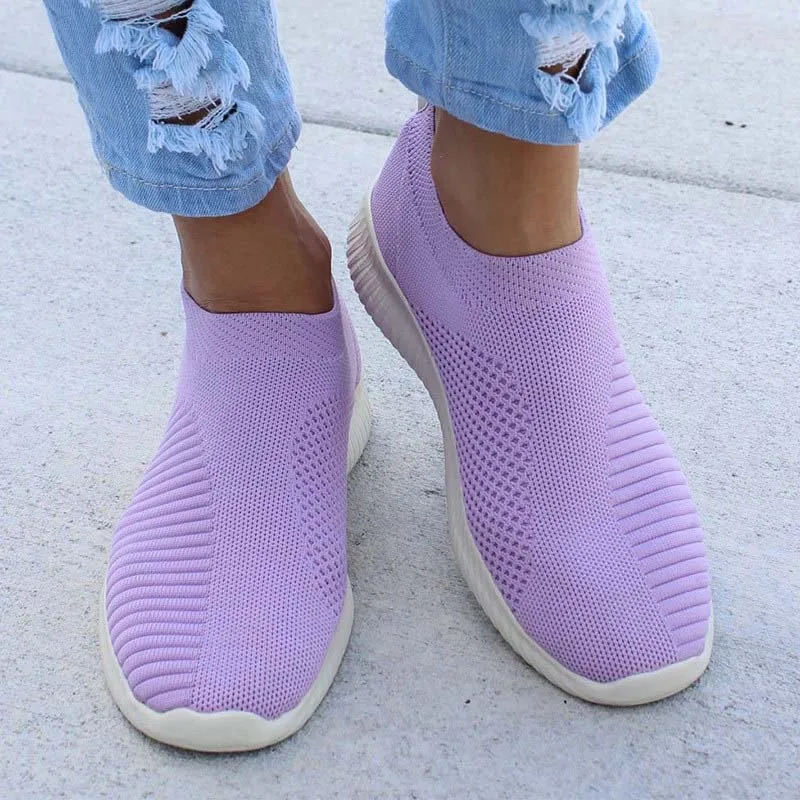 2022 Fashion Casual Shoes Women Slip On Sneakers For Women Comfortable Shoes For Women Outdoor Ladies Flat Shoe Zapatillas Mujer| | - AliExpress