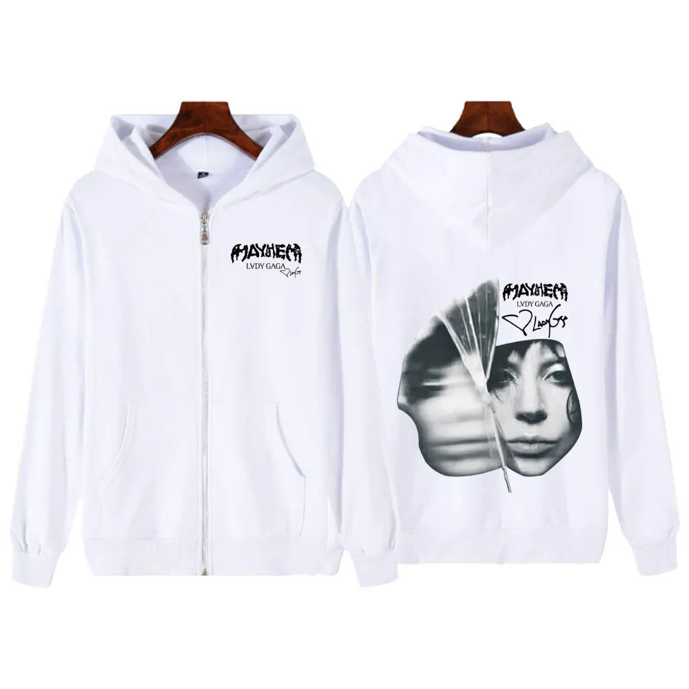 Lady GAGA The Mayhem Ball Tour 2025 ジッパー パーカー 原宿ヒップ