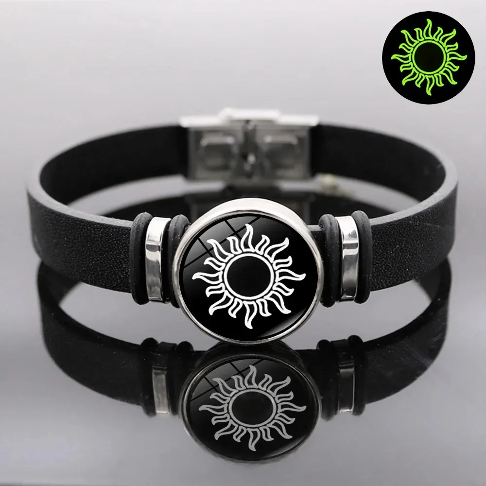 1/2Pcs Luminous Sun Moon Braided Bracelets for Lovers Adjustable Couple Bracelets Fashion Valentine Day Jewelry Girlfriend Gift 5