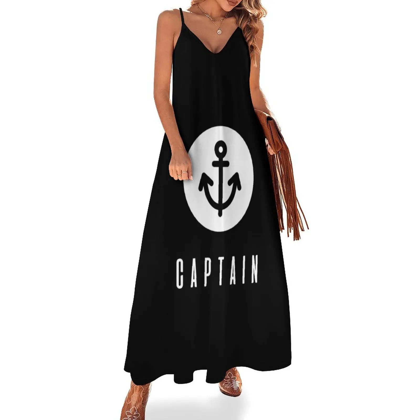 

Sailing Sail Boat Water Sports Crew Trip Sleeveless Dress Woman clothes evening dress