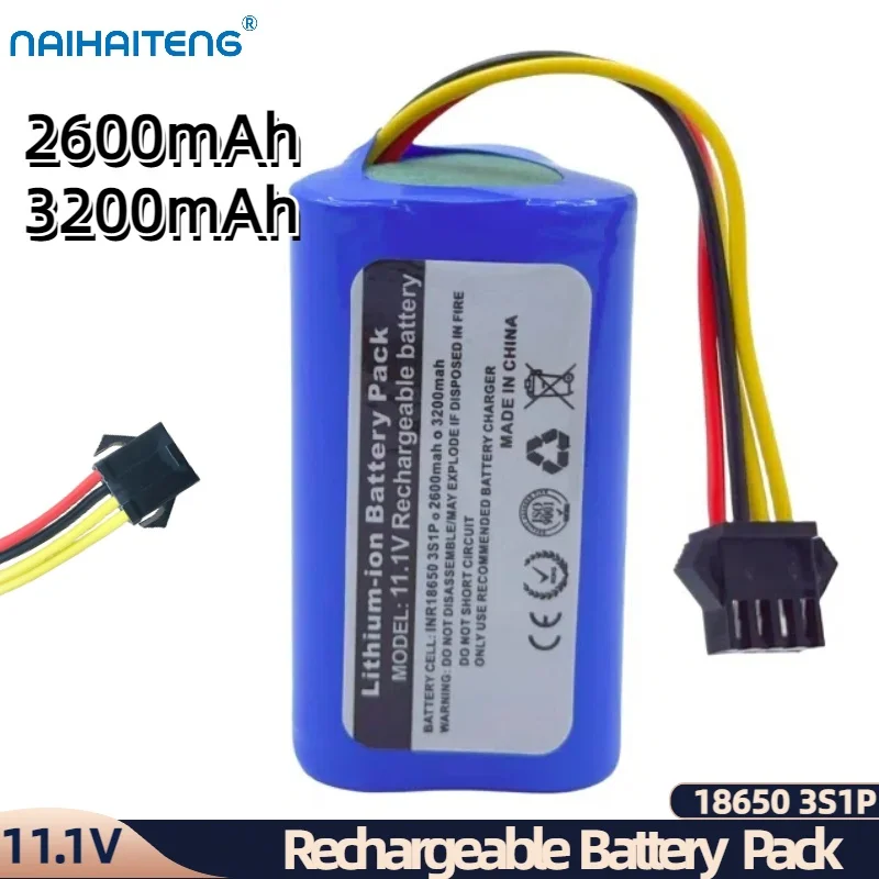 

11,1 V 10,8 V 2600mAh 3200mAh 18650 Цилиндрический литий-ионный перезаряжаемый аккумулятор для вакуумного робота Scarlet может быть оптовая продажа