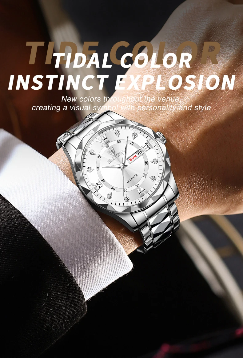 Men's Wrist Watch Waterproof Quartz Watch With Date And Glow_voghion.com