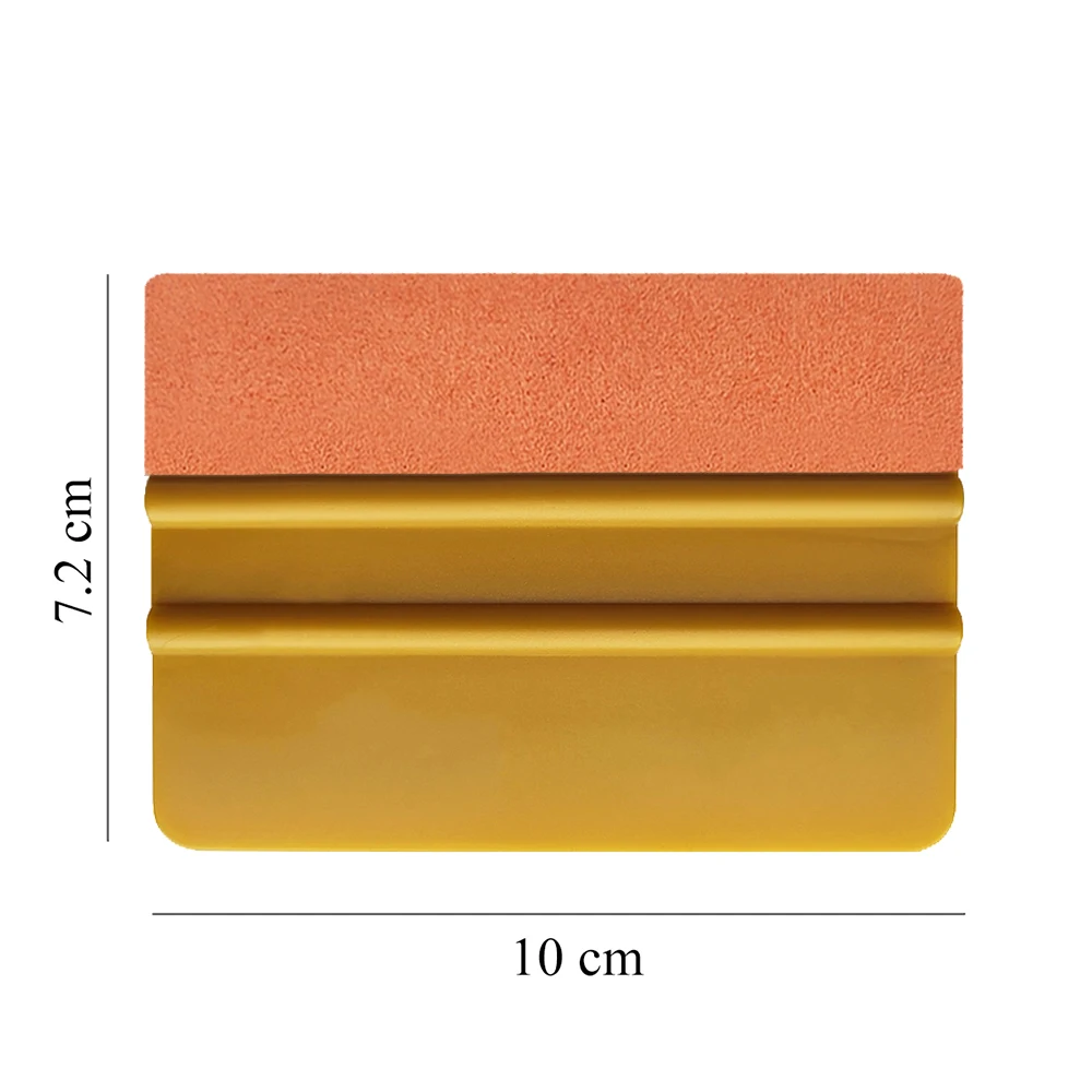5pcs Squeegee With Suede Edge Cloth Vinyl Car Film Wrap Gold Plastic Scraper Window Tints Tools Ice Scraper Car Sticker A62