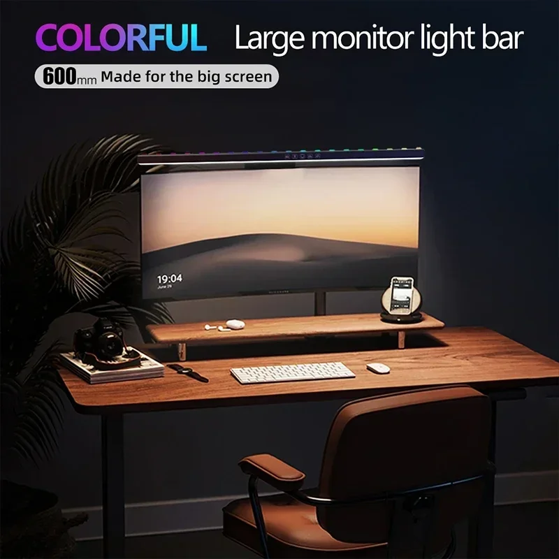 LED Monitor Light Bar Computer Screen Hanging Lamp RGB Atmosphere Pickup Light for Work Study Reading Gaming Dimming Lighting 6