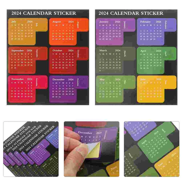 1 Set of Portable Calendar Stickers Multi-function Planner Tabs Household  Book Tabs - AliExpress