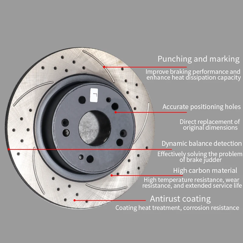 High-quality Noiseless Car Brake Discs brake rotor For Subaru Forester mpreza lmpreza WRX STILevorg Rex Vivio Impreza XV Libero