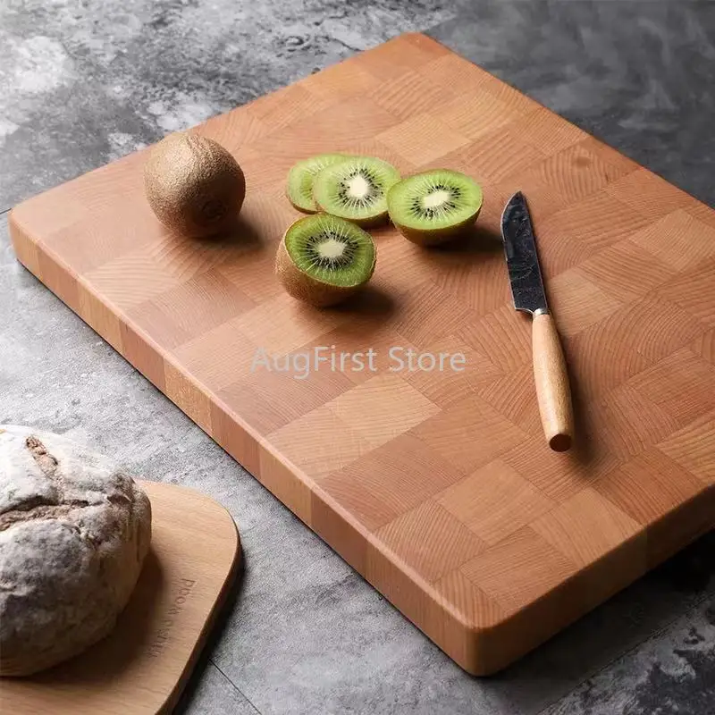 

Beech Wood Board Cutting Board Chopping Block Serving Plate Kitchen Accessory Cake Pizza Tool