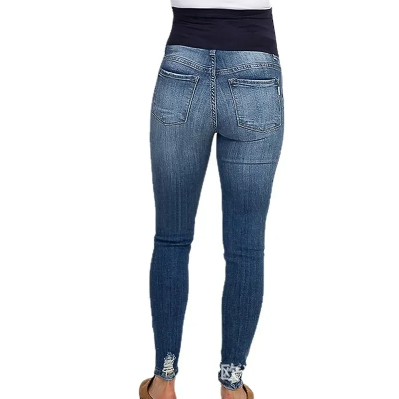 2023 nuova estate autunno moda pantaloni Jeans premaman vita alta pancia Skinny matita pantaloni vestiti per le donne incinte gravidanza