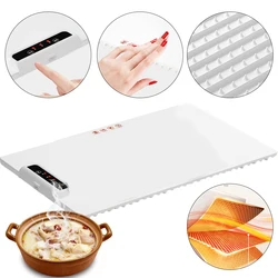 Fast Heating Food Electric Warming Tray Foldable Food Warmer Plate with Adjustable Temperature Control Keeps Food Hot Constant