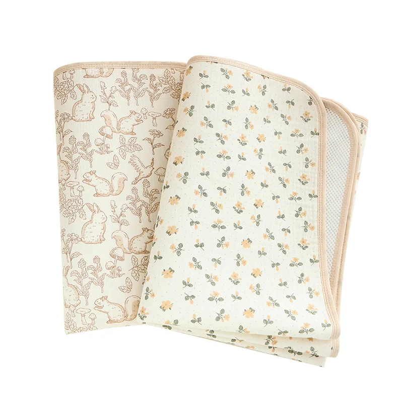 Cotton Baby Diaper Changing Mat Pad Covers Waterproof Children's Bed Sheet Bedding Items