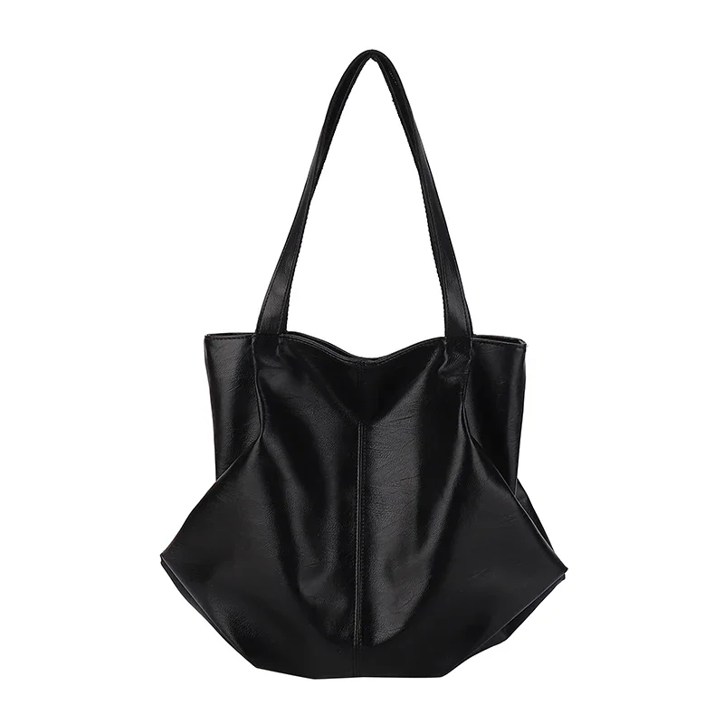 thumbnail image 1 of Bolso de hombro de PU con cremallera para mujer, superventas, 2024, sólido, versátil, de moda, suave, sencillo, estilo occidental, bolso de mano de diseñador, 1 of 5