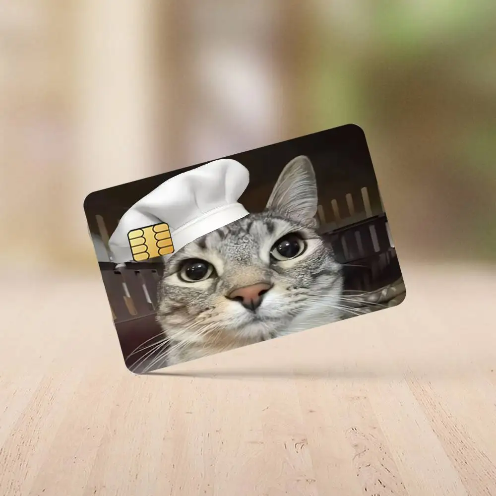 Fun Cat Meme Zazu Kreditkarten-Aufkleber, Haut für Bank-Debit, dekorativer Schutz, 4 Stück, kratzfest, wasserdicht – Detail 8