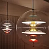 Nordic acrylic pendant lamp Design suspension boule Designer chandelier for Villa Living Room Restaurant Globe Suspended lights 1