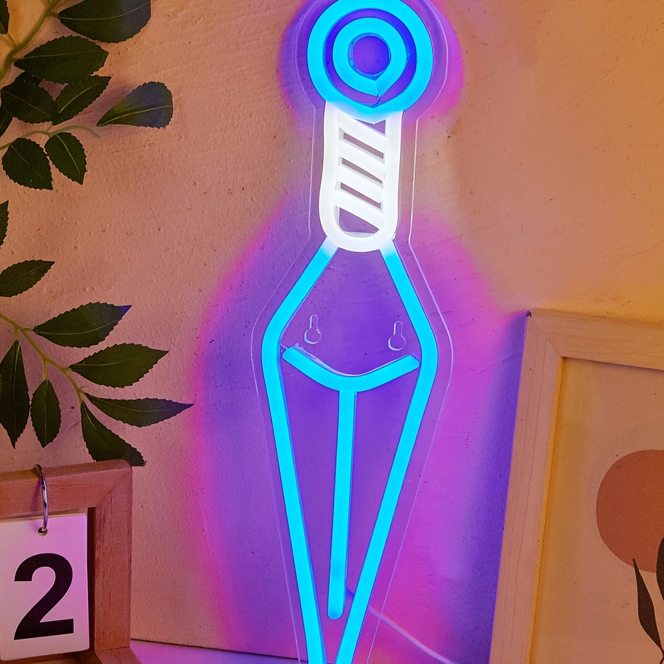 Ninja arma LED Neon Sign - Vibrant Wall & Table Decor-luce alimentata tramite USB per camera da letto-Instant Ambiance Creator - immagine 6