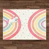 Shaggy Bedroom Rugs for Kids Rainbow Fluffy Carpet Living Room Hairy Nursery Play Mat for Children Plush Baby Rugs Soft Foot Mat 2