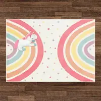 Shaggy Bedroom Rugs for Kids Rainbow Fluffy Carpet Living Room Hairy Nursery Play Mat for Children Plush Baby Rugs Soft Foot Mat 2