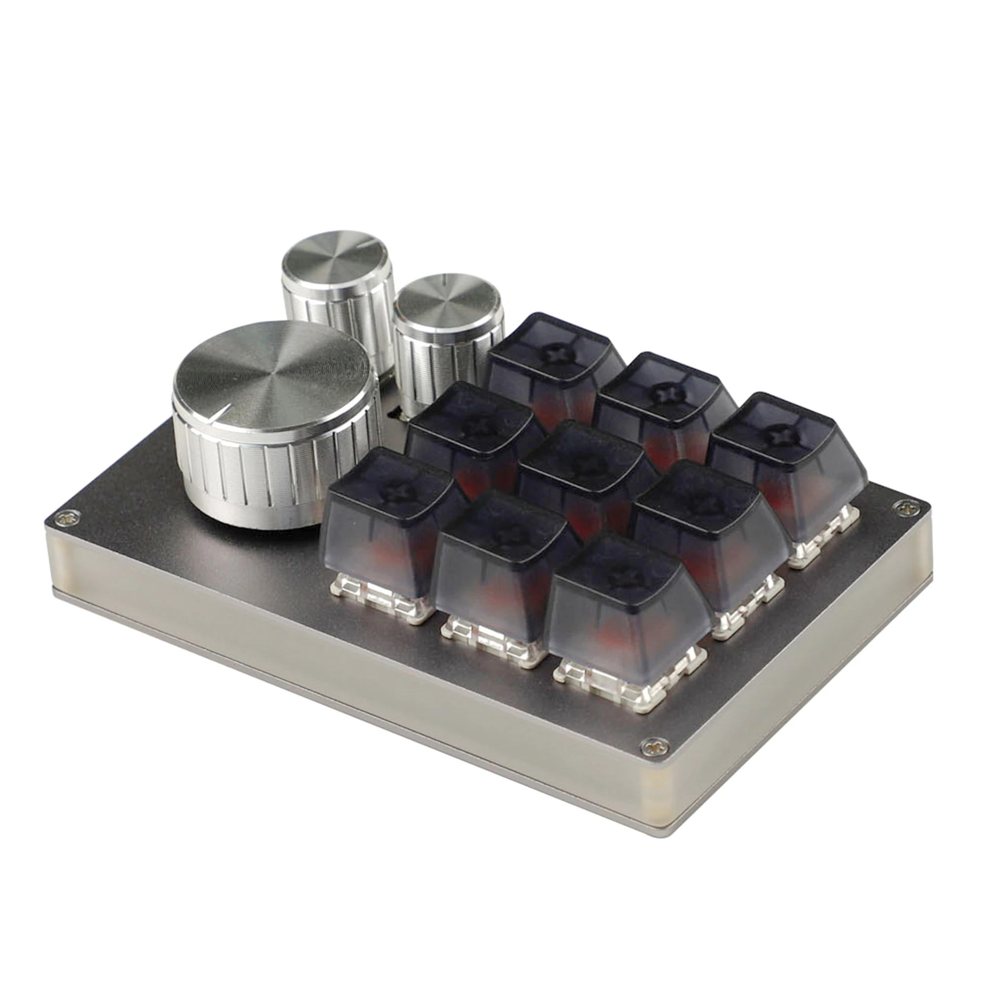 Chave Cnc Alumínio Via Vial Hotswap Rgb Knob Suporte Macro tipo c mx Switches Teclado Mecânico Numpad para Gaming Photoshop 12 - Imagem 6
