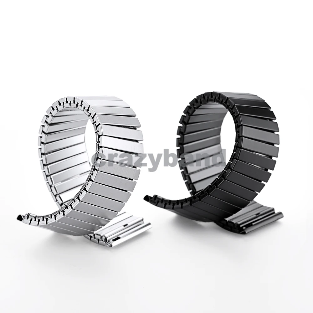 Stainless Steel Elastic Stretch Watch Band Bracelet - Universal Metal Expansion Strap