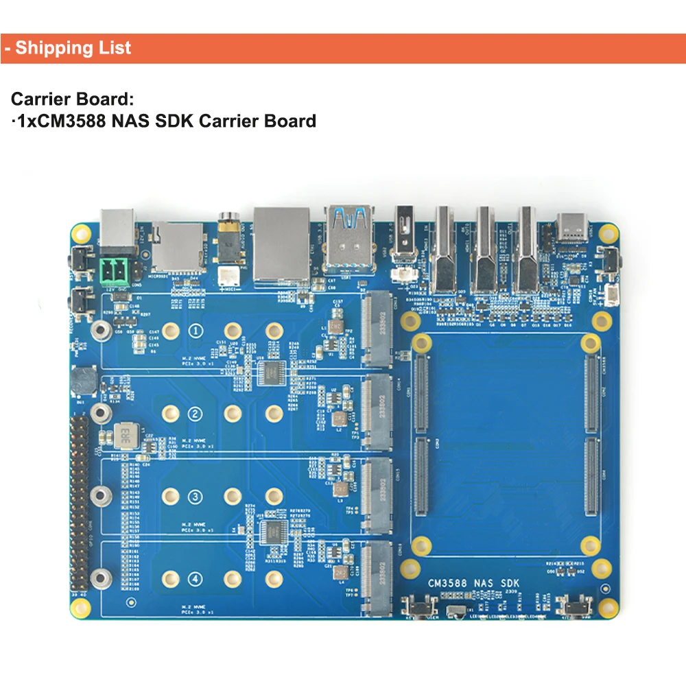 CM3588 NAS Kit Computing Module Rockchip RK3588 SoC Development Board On-board P