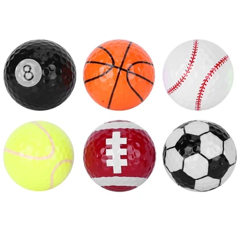 6Pcs Portable Golf Balls Sports Practicing Gift Balls Accessory for Competition Usage 1