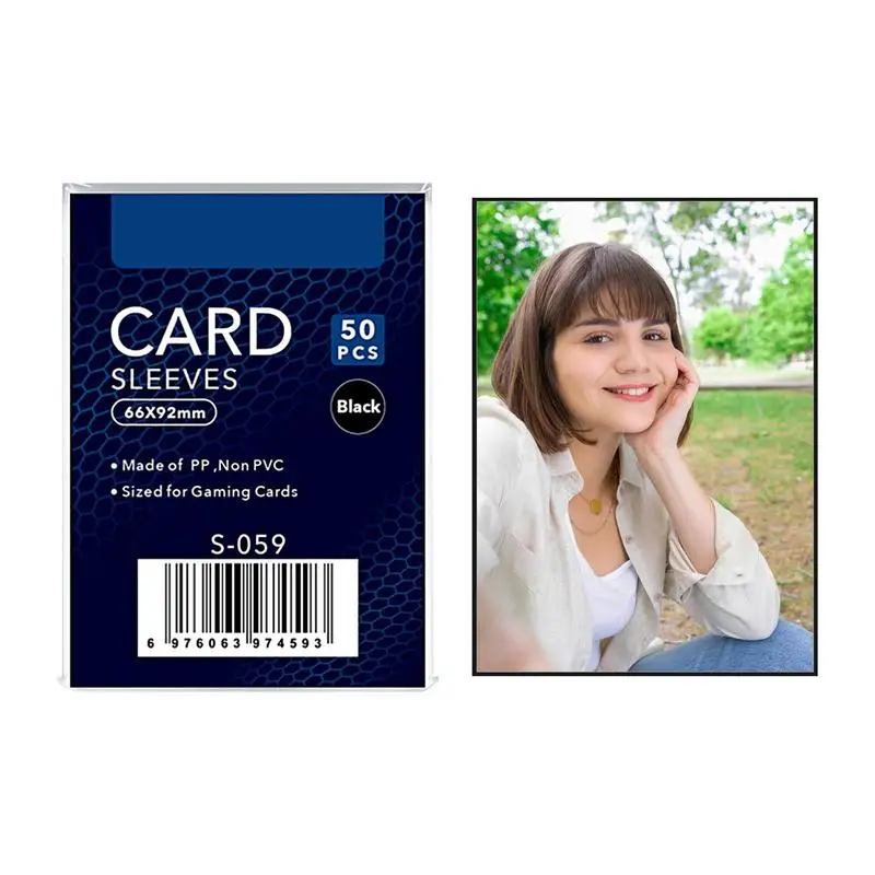 

Card Protector Sleeves Colored Card Film Photo Card Protector 50 Pcs Photocard Sleeves Thickened Photo Card Protector Album