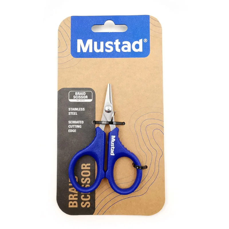 Рыболовные профессиональные ножницы Mustad из нержавеющей стали для приманки легко