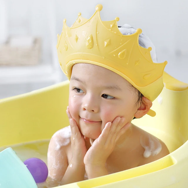 Acheter Bonnet de douche pour bébé, chapeau de lavage de cheveux réglable  pour nouveau-né, couverture de Protection des oreilles