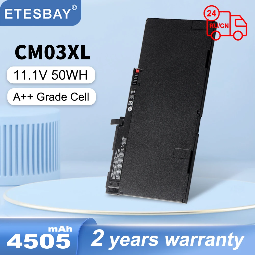 ETESBAY CM03XL Laptop Battery for HP EliteBook 740 745 840 850 G1 G2 ZBook 14 15u HSTNN-IB4R HSTNN-LB4R HSTNN-DB4Q 11.1V 50WH