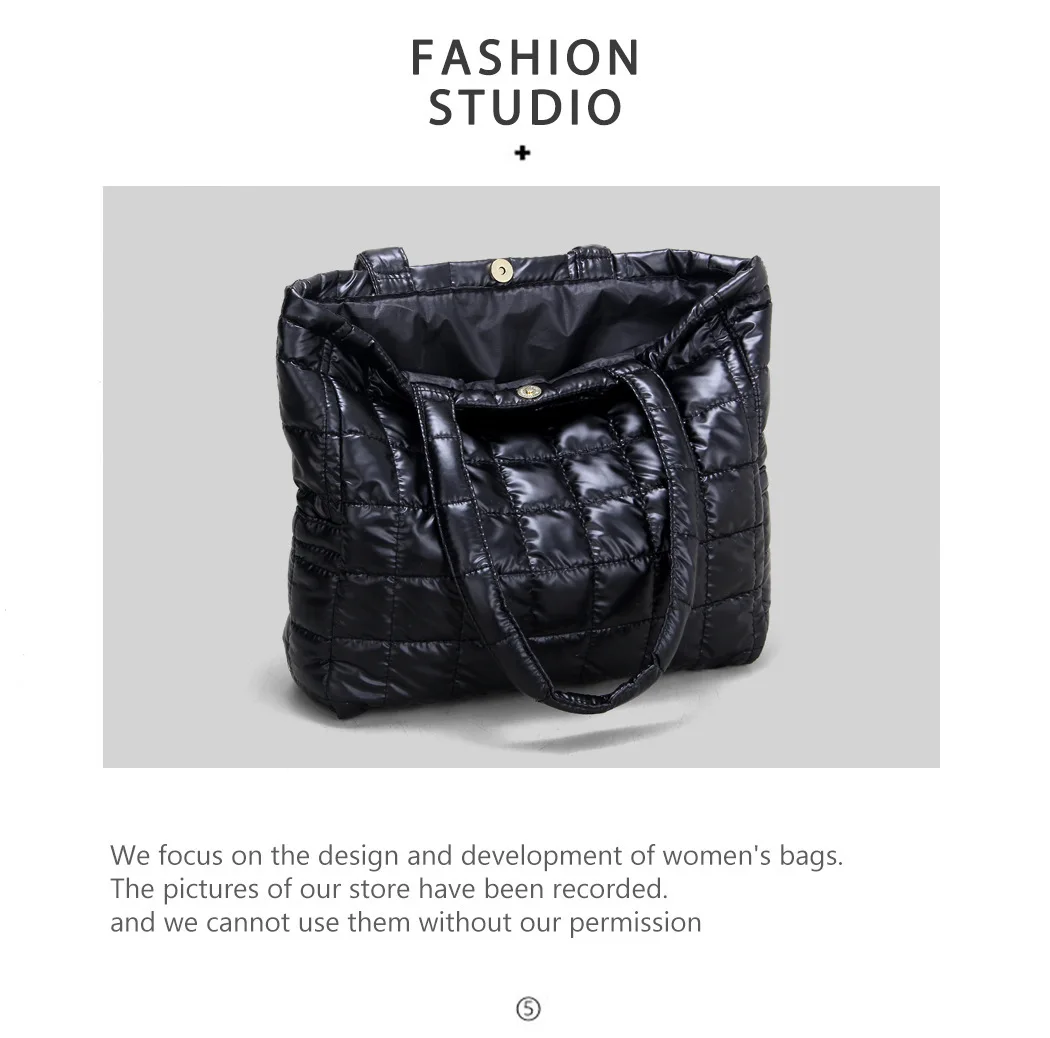 Large Capacity Women's Tote Bag - Size Comparison