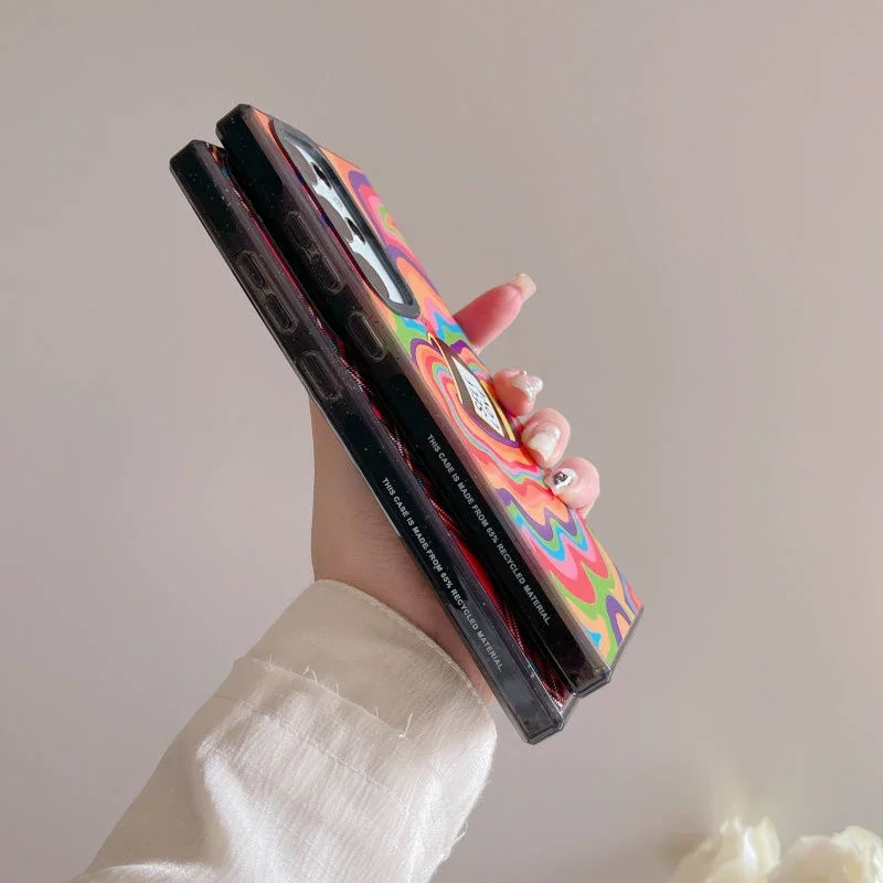 Self Love MagSafe Acrylic Black Border Case for Samsung Galaxy S22 Ultra S23 Ultra S24 Ultra Cover Protective Shell