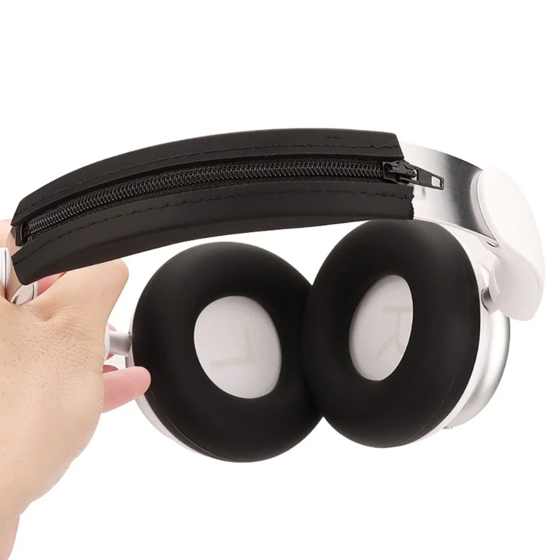 Housse De Coussin De Bandeau Pour Casques Anker Soundcore - Compatible Space Q45, Q35, Q30, Q20... - Néoprène 6 Mm, Fermeture éclair - Avec Boucle De Suspension