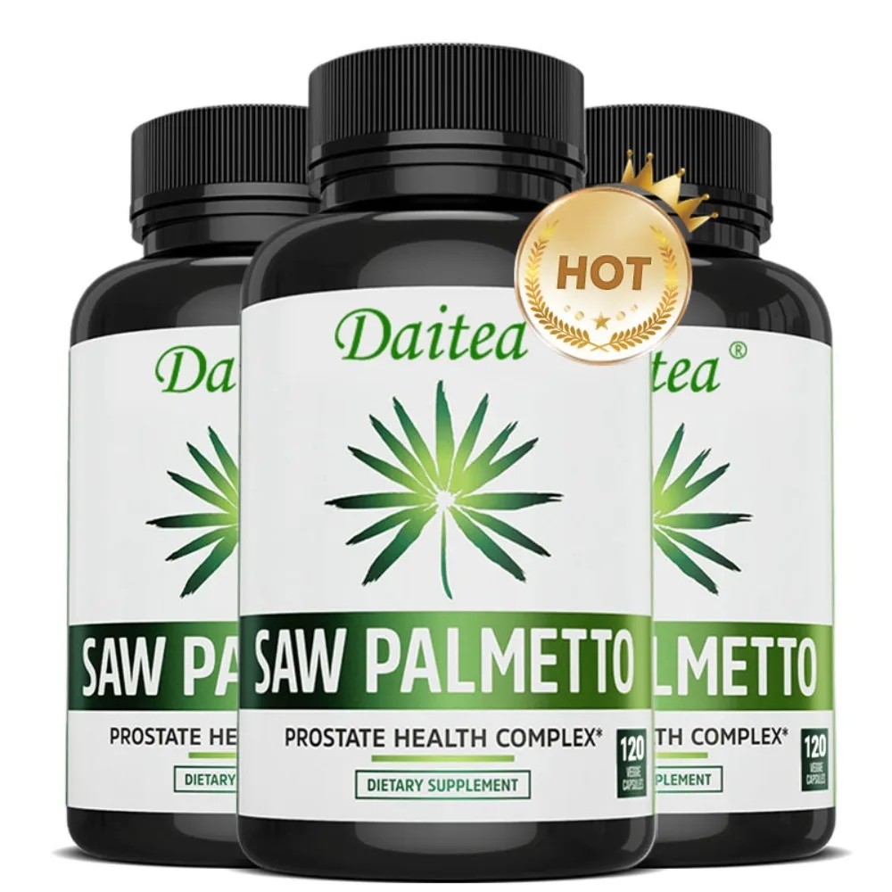 Saw Palmetto 500 Mg Promotes Prostate Health Improves Urinary Frequency and Volume/Painful Urinary Movements/Urinary Urgency