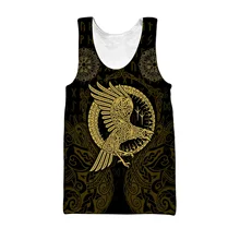  Viking Vegvisir Runes Tree Of Life Tattoo 3D Printed Men vest Summer Harajuku Sleeveless Tees Unisex Casual Cool Tank Tops BX-75 