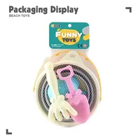 Children's Beach Fruit Shaped Folding Bucket Portable Handheld Beach Toy Bucket Shovel Rake Sand Digging Scene 1