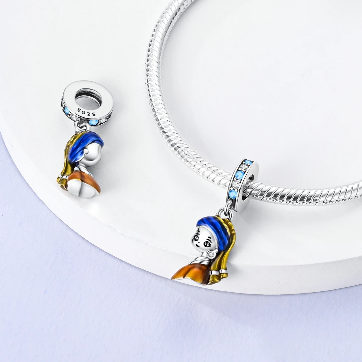 925 Sterling Silber Traum ballon Einhorn Zirkonium Charm Anhänger Perlen baumeln für Armband Halskette DIY edlen Schmuck – Detail 17