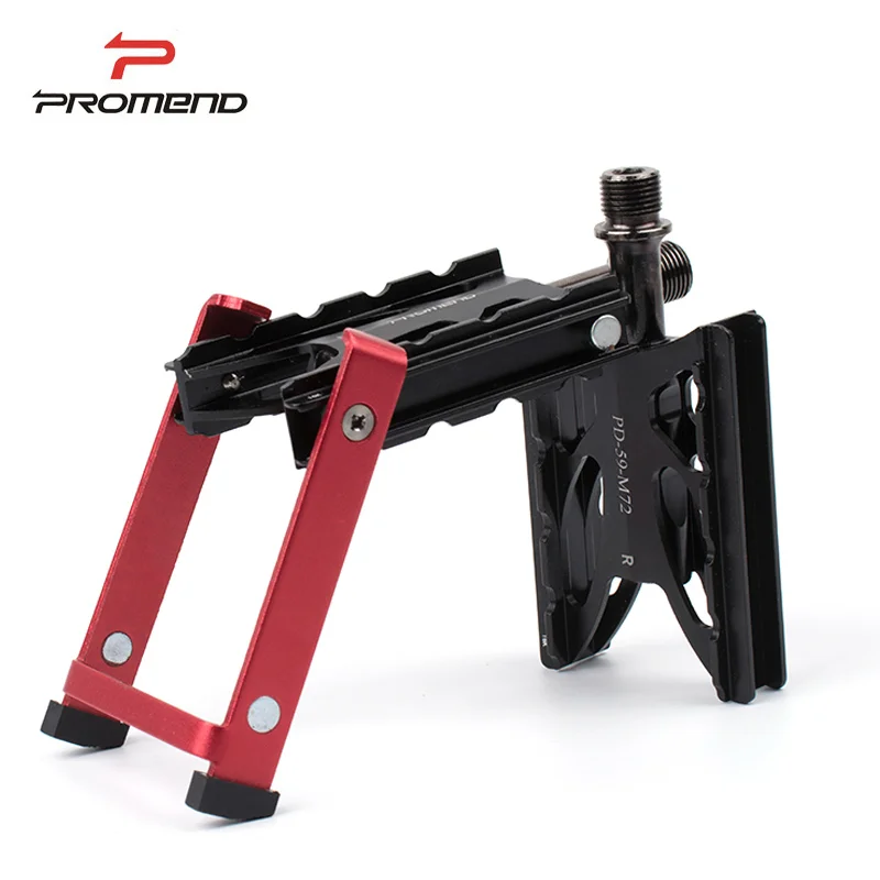 

Promend Bike Pedal Support Kickstand Fold bike MTB Aluminum Metal Body Lightweight Smooth Lubricate wellgo xpedo