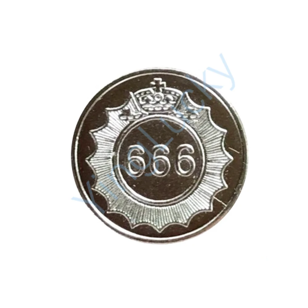 금속 아케이드 게임 토큰 코인 스테인레스 스틸 아케이드 게임 코인 오각형 크라운 토큰, 25*1.85mm, 100 개 -  AliExpress