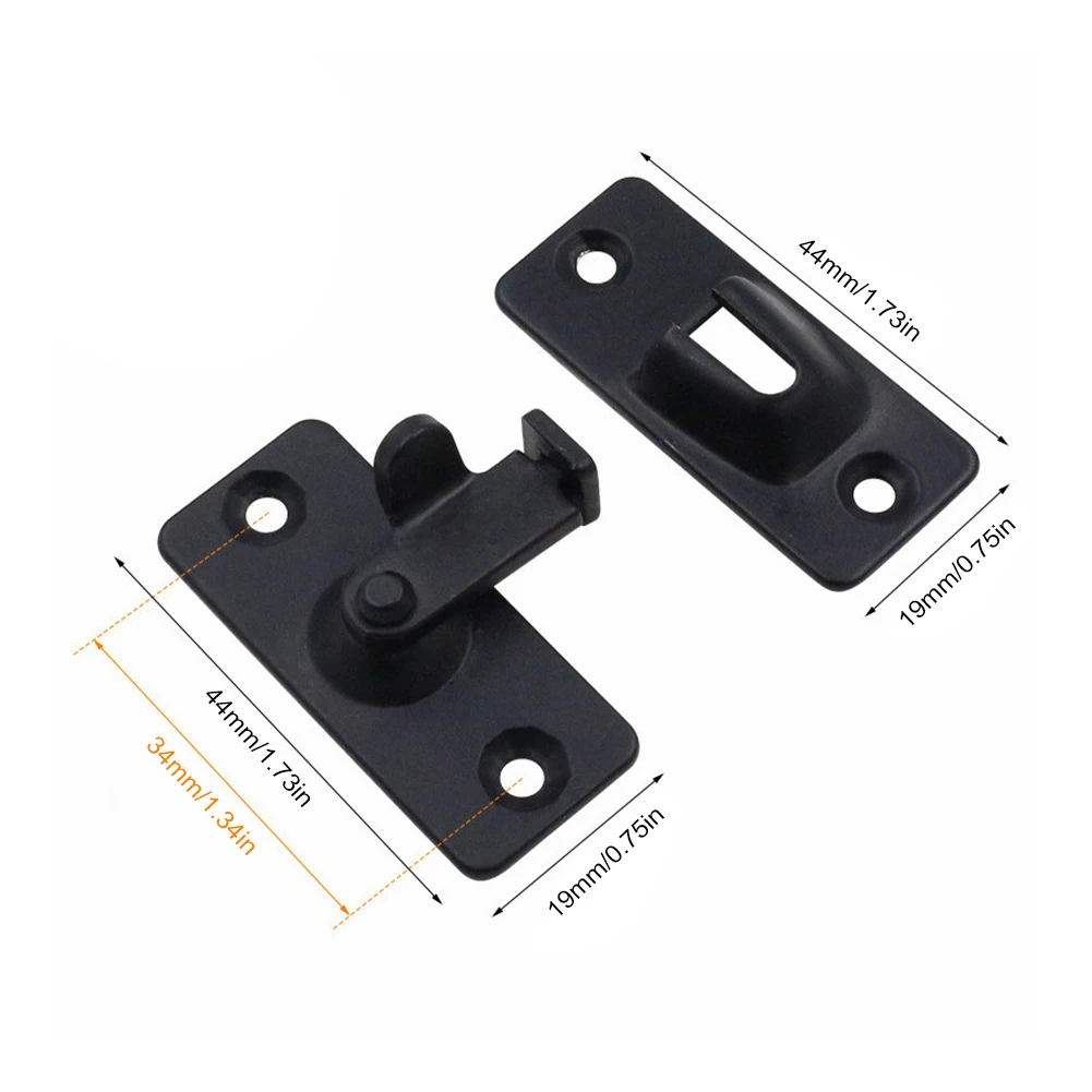 Door Latch Door latch 90 Degree Right Angle Door Latch Stainless Steel Locks Bolt for Barn Sliding Flip Buckles Household