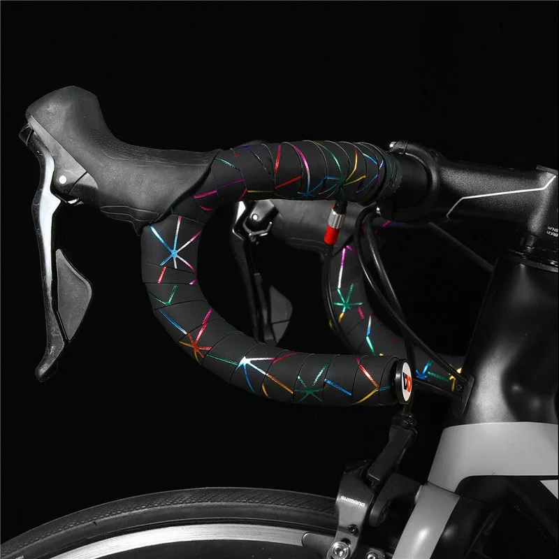 Bike Handlebar Tape Bicycle Handlebar Strap Bike Accessory WEST BIKING Bicycle Handlebar Tape Non-Slip Shock Absorbing Belt Ultralight Wear-Resistant Cycling Strap MTB Road Bike Accessori