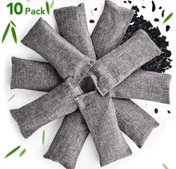 Bamboo Charcoal Air Purification Bags - Moisture & Odor Absorber (10 - Pack) (MULTI)